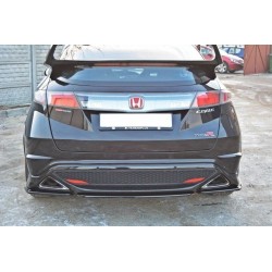 CENTRAL ARRIÈRE SPLITTER HONDA CIVIC VIII TYPE S/R (SANS BARRES VERTICALES)