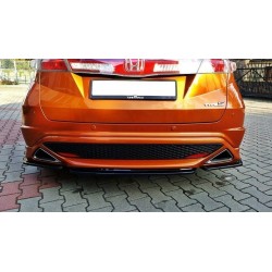 CENTRAL ARRIÈRE SPLITTER HONDA CIVIC VIII TYPE S/R (SANS BARRES VERTICALES)