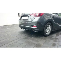 CENTRAL ARRIÈRE SPLITTER MAZDA 3 BM (MK3) FACELIFT (AVEC UNE BARRE VERTICALE)