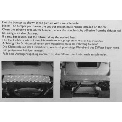 RAJOUT DU PARE-CHOCS ARRIERE SAAB 9-3 AERO MK2 FACELIFT