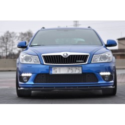 LAME DE PARE-CHOCS V1 AVANT SKODA OCTAVIA MK2 (RS VERSION) FACELIFT APRÈS FACELIFTING