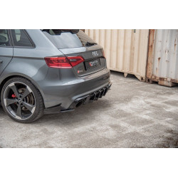 SPORT DURABILITÉ LAME DU PARE CHOCS ARRIERE + FLAPS AUDI RS3 8V SPORTBACK