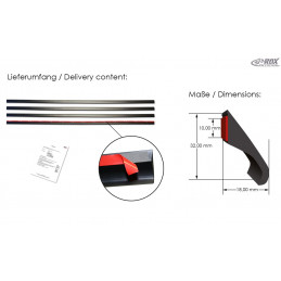 RDX Extensions de passage de roue universelles Extensions de garde-boue FENDER-X