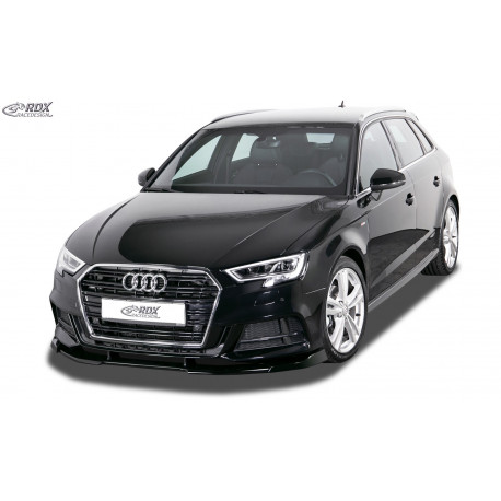 Lame de pare choc avant VARIO-X pour AUDI A3 8V, 8VA Sportback, 8VS berline, 8V7 Cabrio S-Line & S3 (Facelift 2016+)