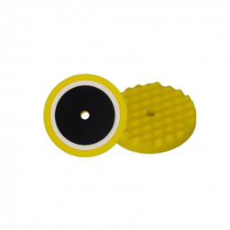 Mousse de polissage profile ondulé d180 / Velcro - jaune - universel