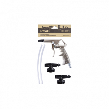 Pistolet pour projection anti-gravillon / predator avec set de pulvérisation remplaçable