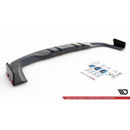 CENTRAL ARRIERE SPLITTER + FLAPS MERCEDES-AMG A45 S