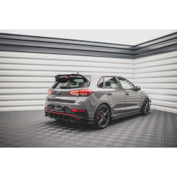 LAMES DE PARE-CHOCS ARRIÈRE LATÉRALES + AILERONS V.1 HYUNDAI I30 N HATCHBACK MK3 FACELIFT 