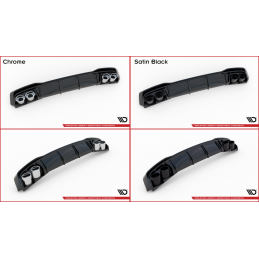 RAJOUT DU PARE-CHOCS ARRIERE + FAUX POT D'ÉCHAPPEMENT AUDI A3 S-LINE SPORTBACK 8Y