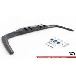 CENTRAL ARRIERE SPLITTER (AVEC UNE BARRE VERTICALE) V.1 MERCEDES A 35 AMG SEDAN V177