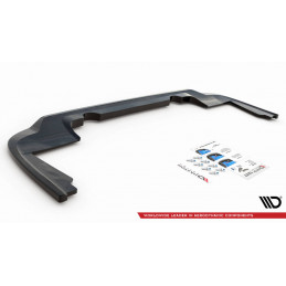 CENTRAL ARRIERE SPLITTER (AVEC UNE BARRE VERTICALE) PEUGEOT PARTNER MK3