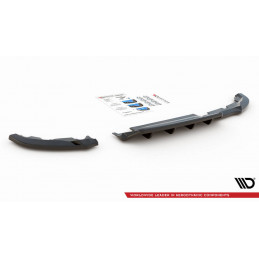 CENTRAL ARRIERE SPLITTER (AVEC UNE BARRE VERTICALE) RENAULT CLIO MK5