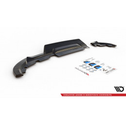 CENTRAL ARRIERE SPLITTER (AVEC UNE BARRE VERTICALE) RENAULT CLIO MK5