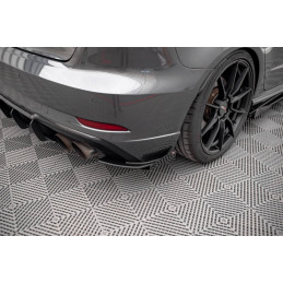 STREET PRO LAME DU PARE CHOCS ARRIERE + FLAPS AUDI S3 SPORTBACK 8V FACELIFT
