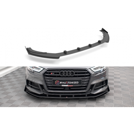 STREET PRO LAME DU PARE-CHOCS AVANT V.1 + FLAPS AUDI S3 SPORTBACK 8V FACELIFT