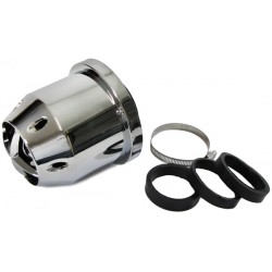 Filtre à air FlowJet Sport avec adaptateur 60/65 / 70mm chromé