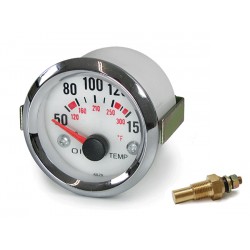 Manométre de température d'huile 52mm plasma