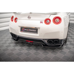 CENTRAL ARRIERE SPLITTER (AVEC UNE BARRE VERTICALE) NISSAN GTR R35 FACELIFT