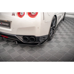 CENTRAL ARRIERE SPLITTER (AVEC UNE BARRE VERTICALE) NISSAN GTR R35 FACELIFT