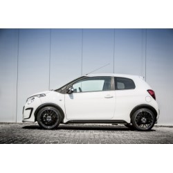 Jupes latérales noir Citroën C1 II de 07/2014