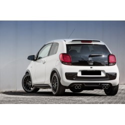 Enjoliveurs de passage de roue avant et arrière noir Citroën C1 II de 07/2014