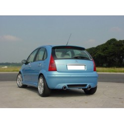 Tablier arrière noire brillant pour système gauche droite Citroën C3 2002-2009