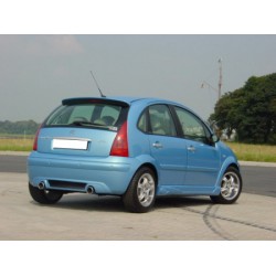 Tablier arrière noire brillant pour système gauche droite Citroën C3 2002-2009