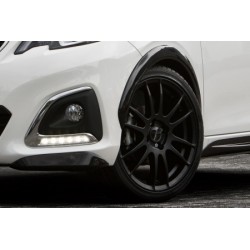 Coins de pare choc avant noir Peugeot 108 de 07/2014