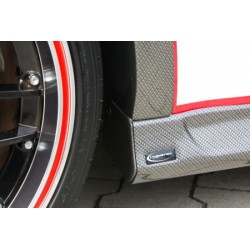 jupes latérales look carbone Peugeot 208 2012-2019