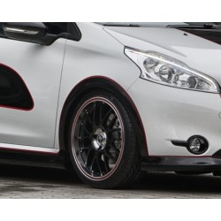 Passages de roue avant et arrière noir Peugeot 208 2012-2019