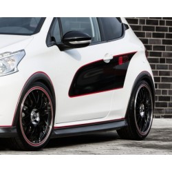 Passages de roue avant et arrière look carbone Peugeot 208 2012-2019