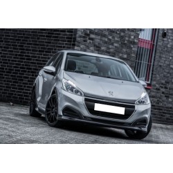 Rajout du pare choc avant noir brillant Peugeot 208 à partir du 06/2015