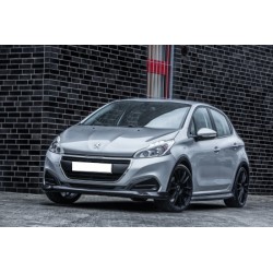 Rajout du pare choc avant noir brillant Peugeot 208 à partir du 06/2015