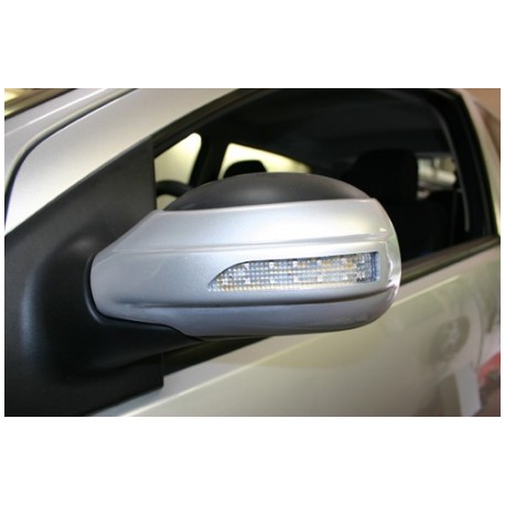 Paire de couvercles pour rétroviseurs extérieur avec clignotant LED intégré Peugeot 307 2001-2009