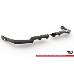 Central Arriere Splitter (avec une barre verticale) V.1 + Flaps Honda Civic Type-R Mk 11 