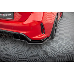 Central Arriere Splitter (avec une barre verticale) V.1 + Flaps Honda Civic Type-R Mk 11 