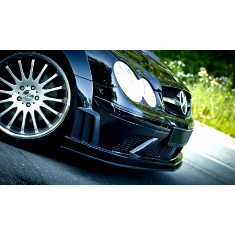 LAME DU PARE-CHOCS AVANT MERCEDES CLK W209 BLACK (SL BLACK SERIES LOOK)